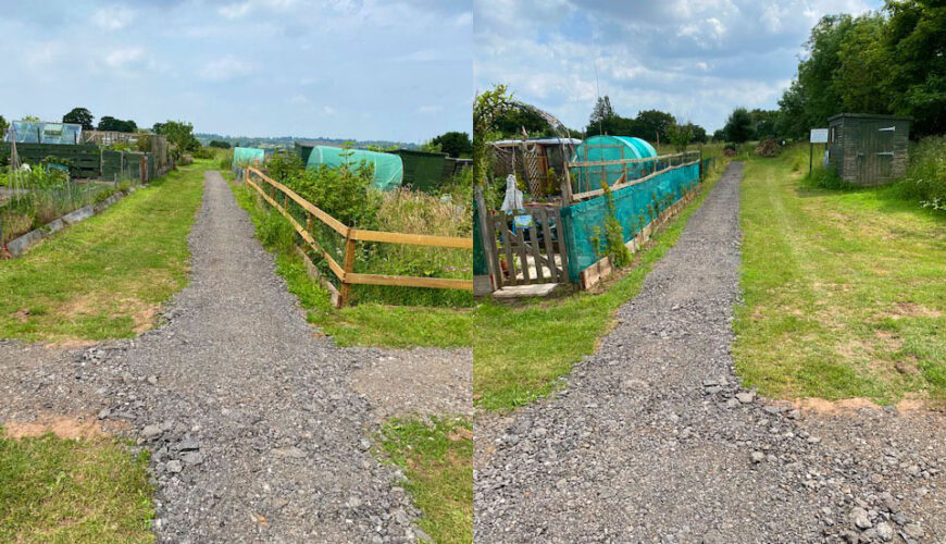 Frodsham Townfield Allotments Aaccess Track Improvements