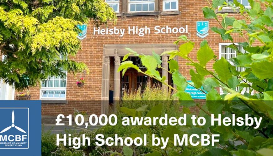 Helsby High School awarded 10k by MCBF FB