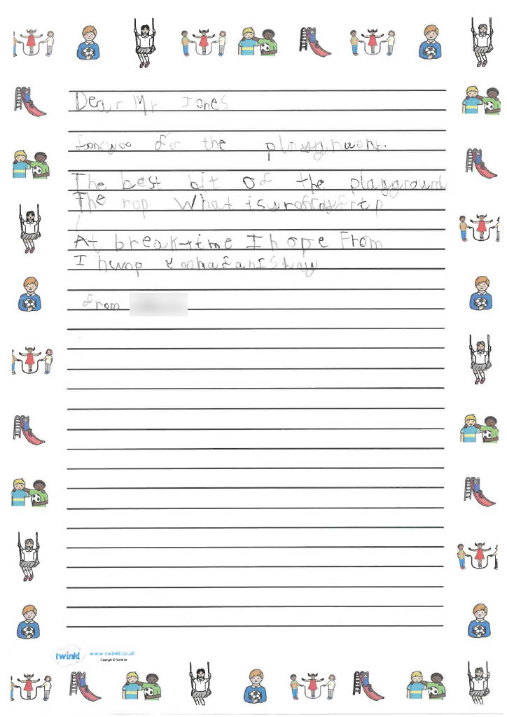 Letter from the children