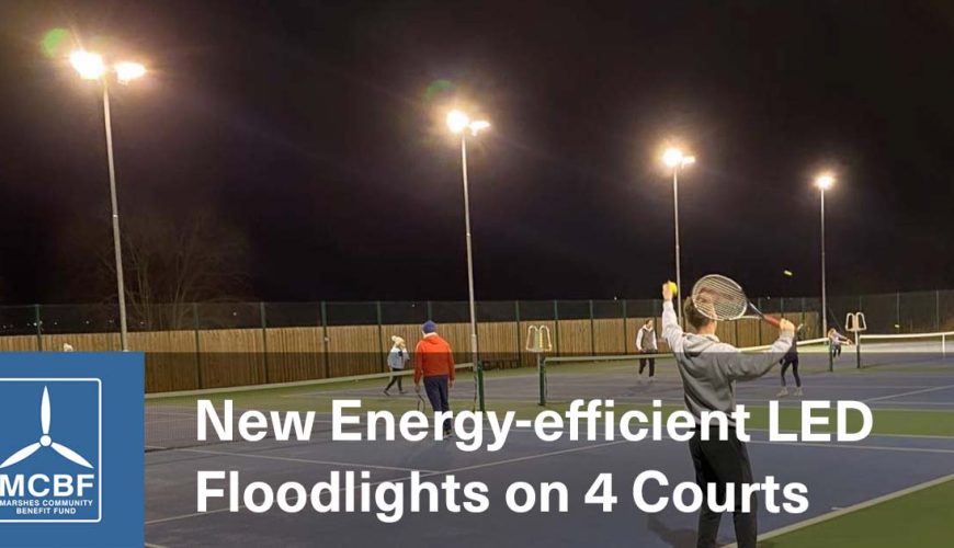 Helsby Tennis Club replace 16 existing halogen floodlights FEAT