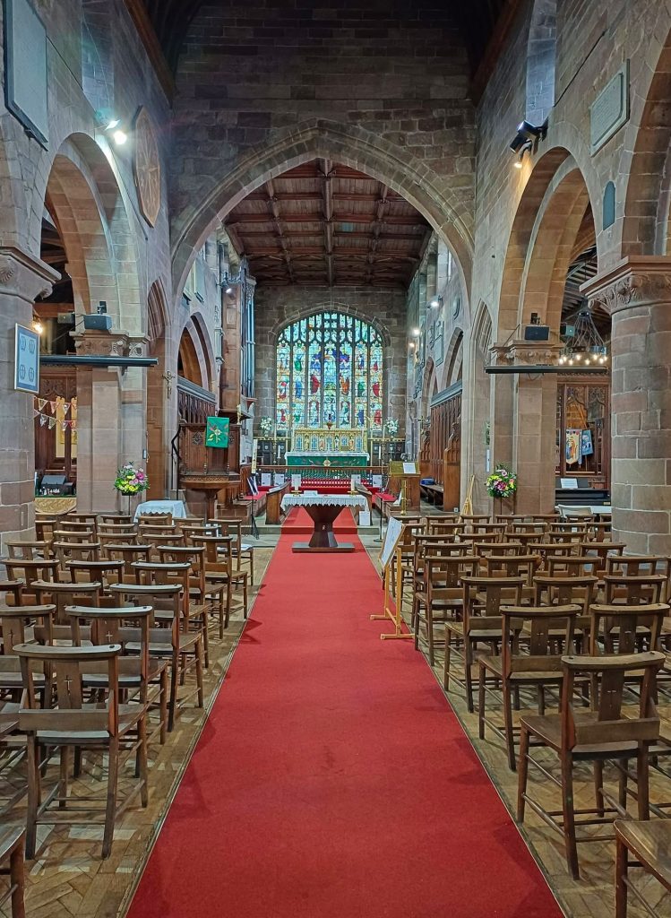 Inside St Laurence Church Frodsham